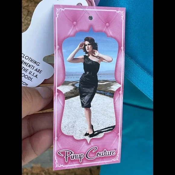 PINUP COUTURE VIVIAN SATIN DRESS SMALL - Picture 10 of 10